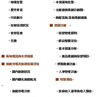 亞太旅館管理顧問籌備&訓練